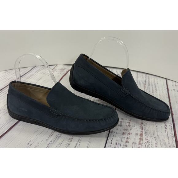 Ecco Other - Ecco Classic MOC 2.0 Slip On Men’s EU 40 US 6-6.5 Driving Style Loafer Navy Blue